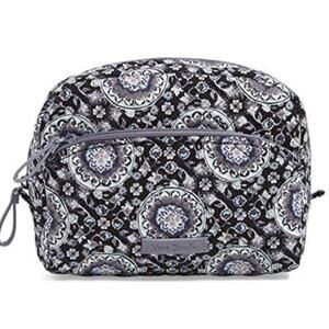 Vera Bradley Charcoal Medallion Cosmetic Cotton Bag